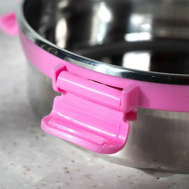 Clip Lock Lunch Box (600 mL) - Pink media 8