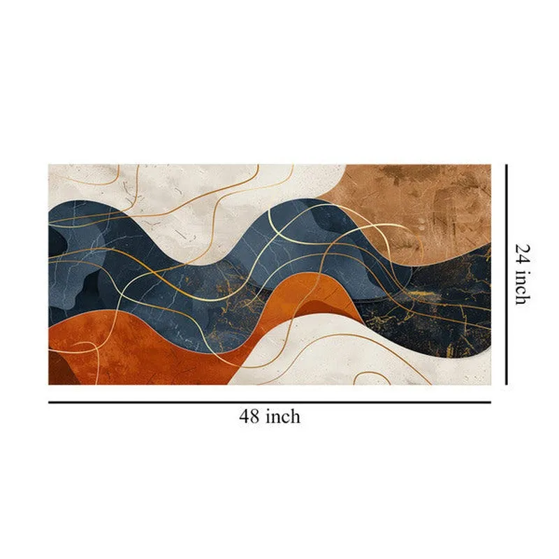 Abstract Splash Waves Poly Canvas Wall Painting media 8