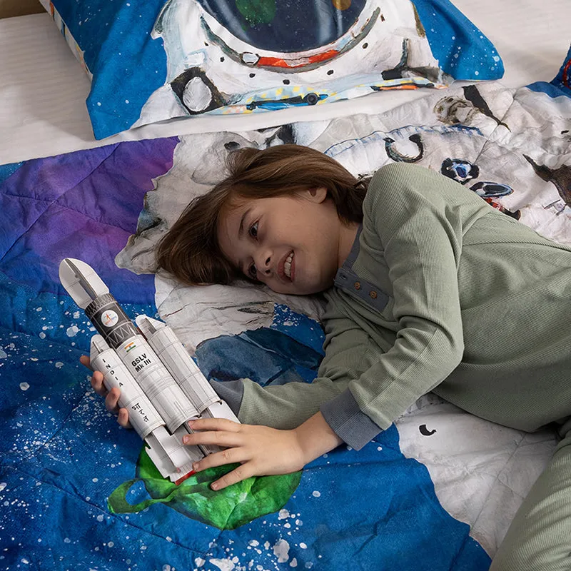Space Race Reversible Cotton Comforter - 480 GSM media 4