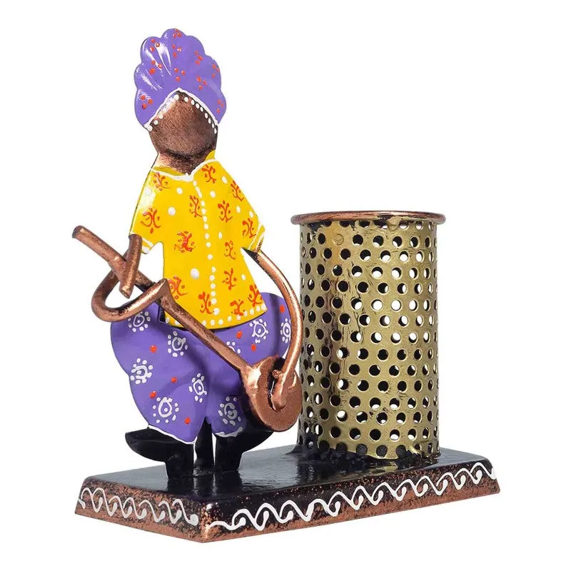 Folk Musician Iron Pen Stand Stationery Holder media 4