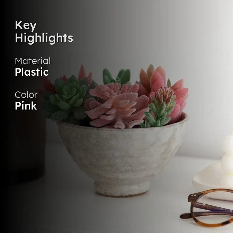 Faux Succulent Plant - Set Of Six media 2
