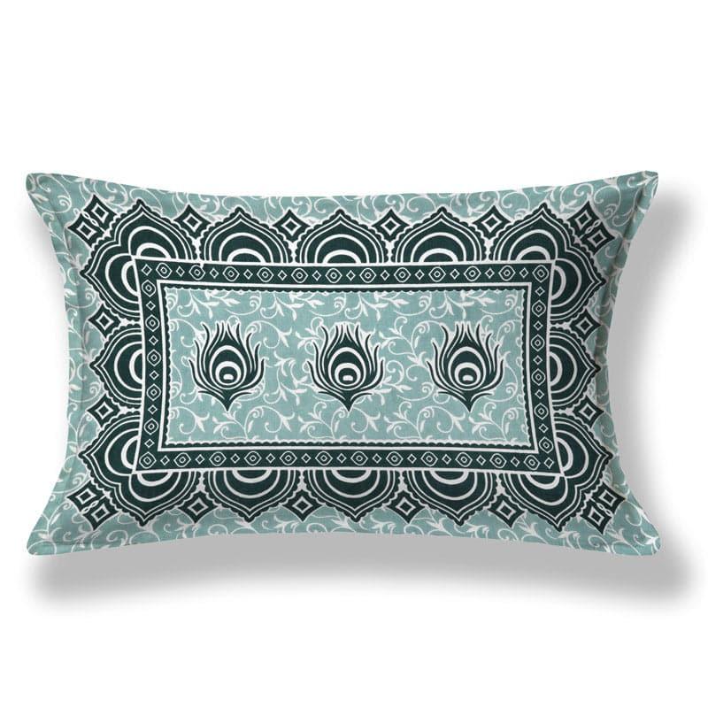 Harriet Printed Cotton Bedsheet (Green) - 180 TC media 6