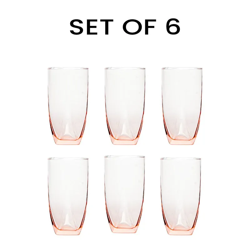 Luminarc Eiffel Glass (350 mL/Salmon Pink) - Set Of Six media 4