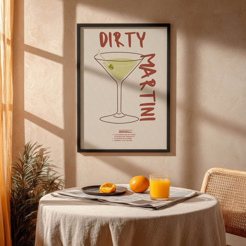 DirtyMartini Archival Canvas Wall Art - Black media 4