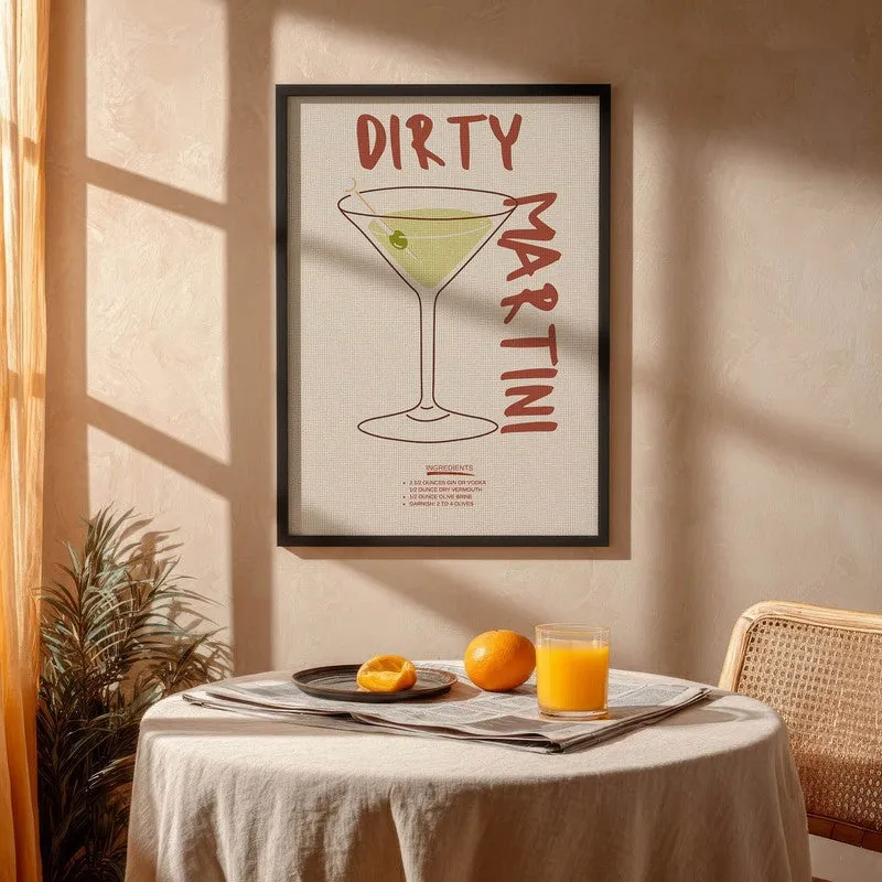 DirtyMartini Archival Canvas Wall Art - Black media 4