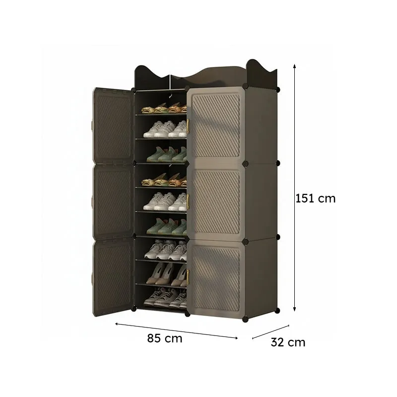 Everyday Grey Plastic & Metal Shoe Racks media 10