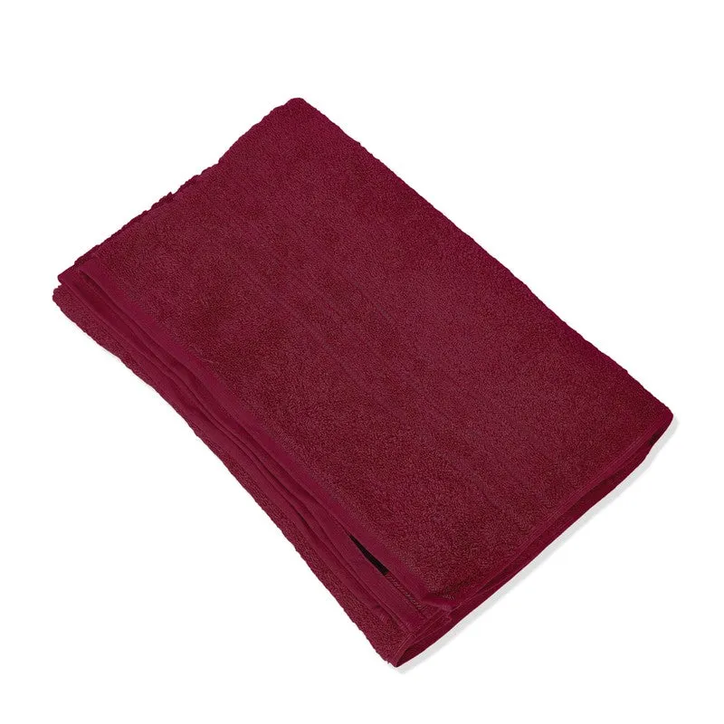 Monte Carlo Clean Wrap Pure Cotton Bath Towel - Maroon media 4