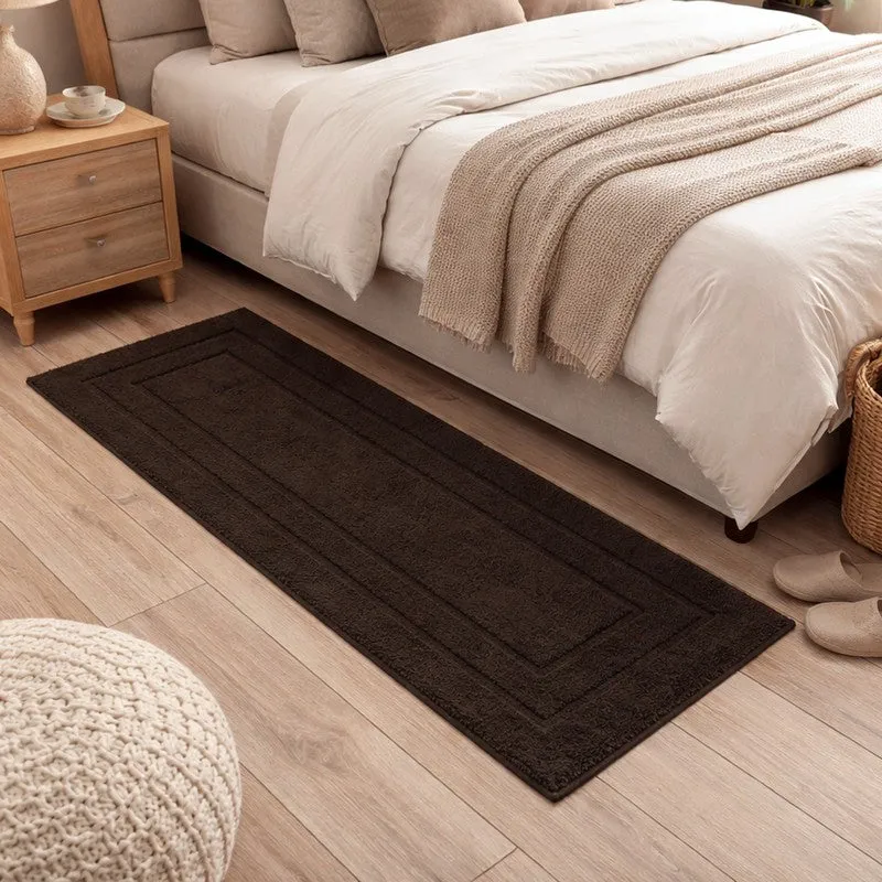 PureStep Cotton Runner Rug - Brown media 1