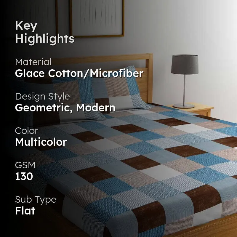 Regina Printed Microfiber Bedsheet - 130 GSM media 2