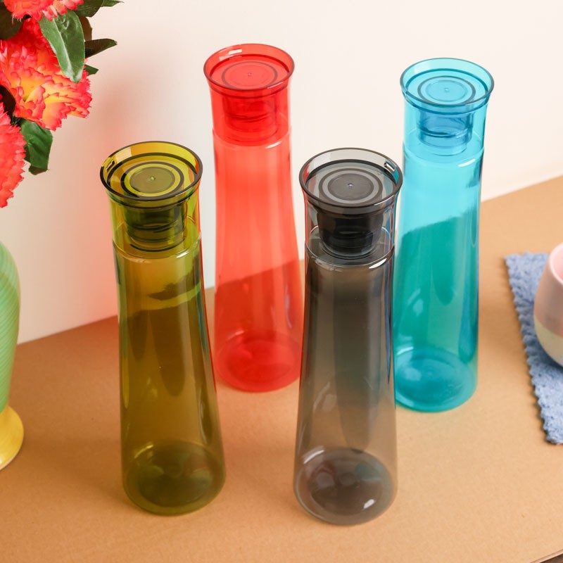 AquaMist Multicolor Clear PET Bottle (1000 mL Each) - Set Of Four media 3