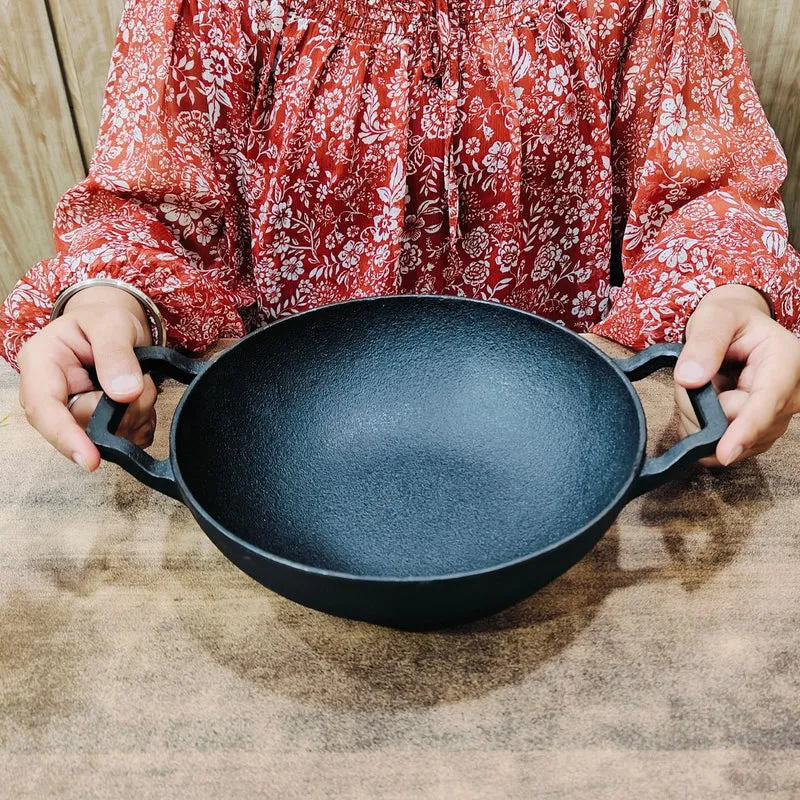 TadkaAura Everyday Cast Iron Kadhai - 2000 mL media 8