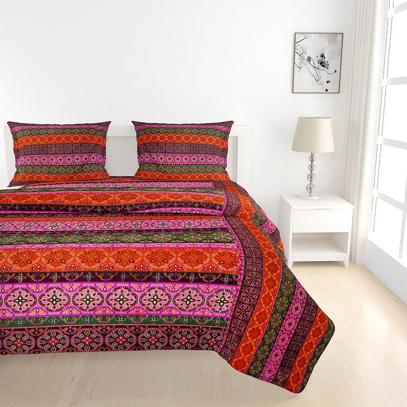 Swayam Deva Striped Ethnic Bedding Set media 4