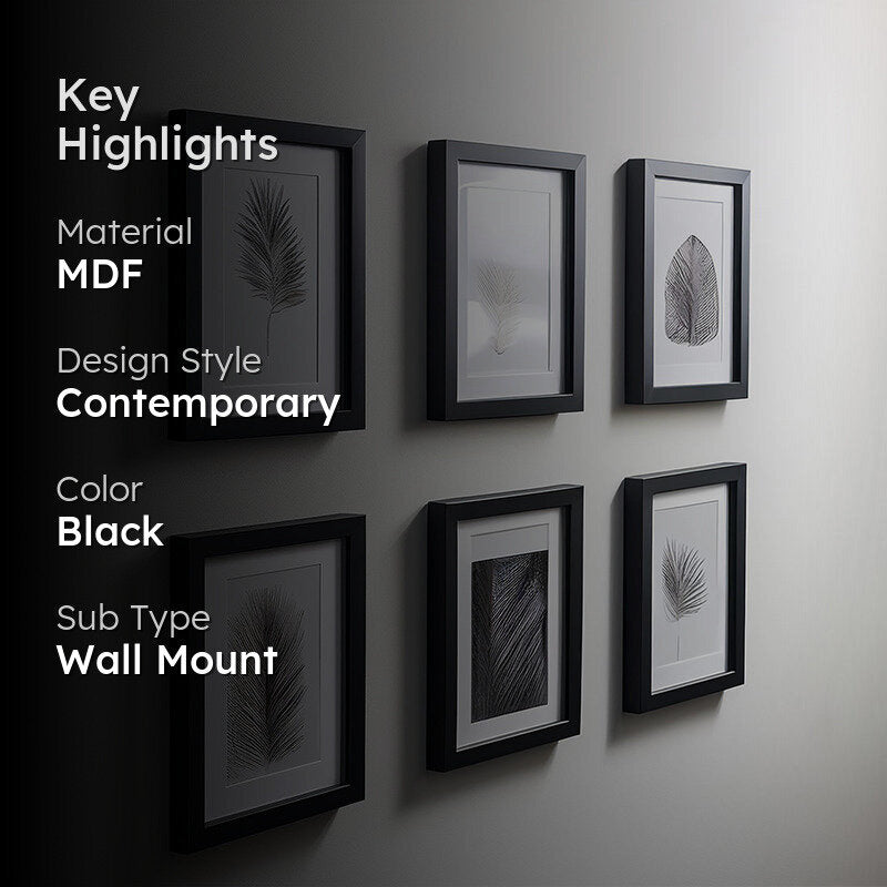 Madna MDF Photo Frame - Set Of Six image 2