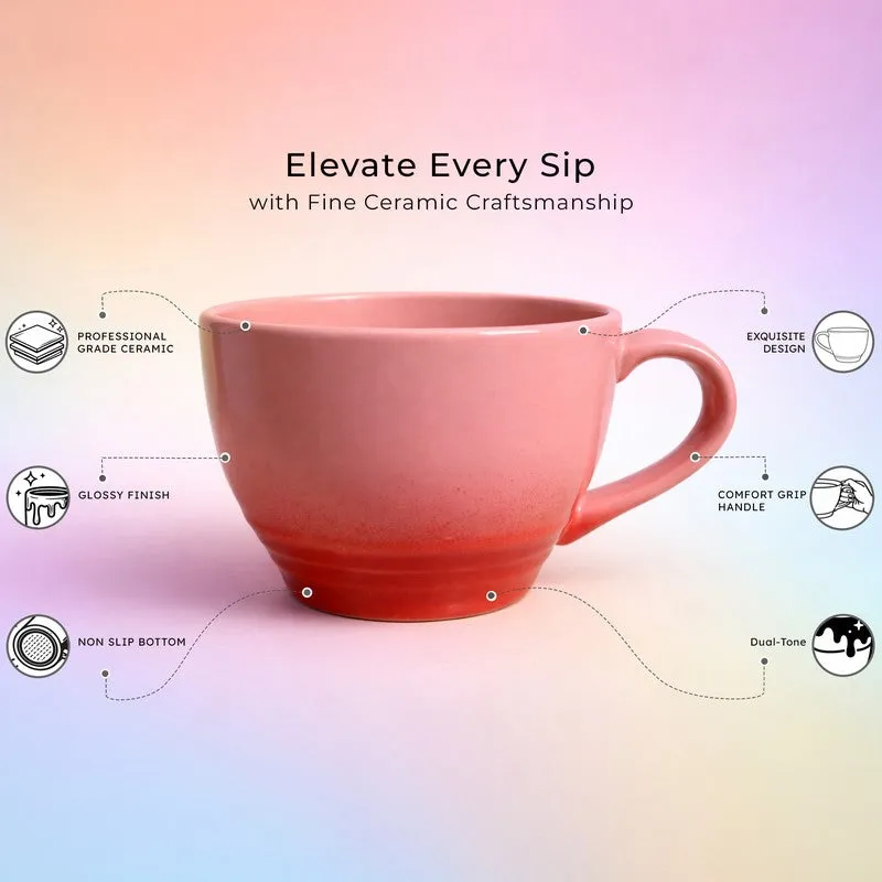 Whimsi Ceramic Coffee Mug (500 mL) - Pink media 3