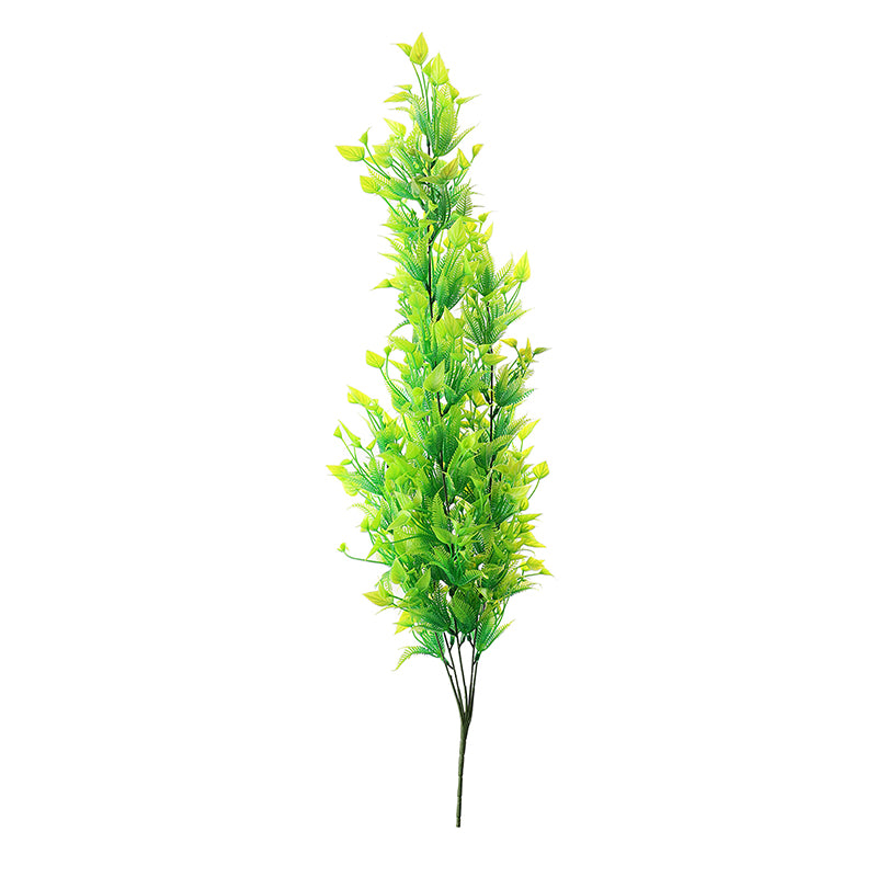 Faux Green Leafy Vine With Metal Wall Stand media 3
