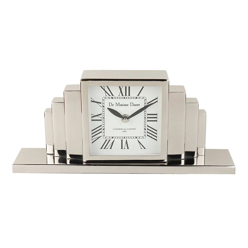 Grande Analog Table Clock - Silver media 3