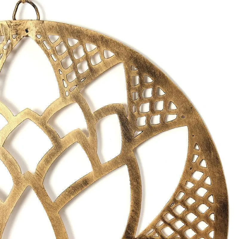 Golden Lotus Metal Wall Accent media 5
