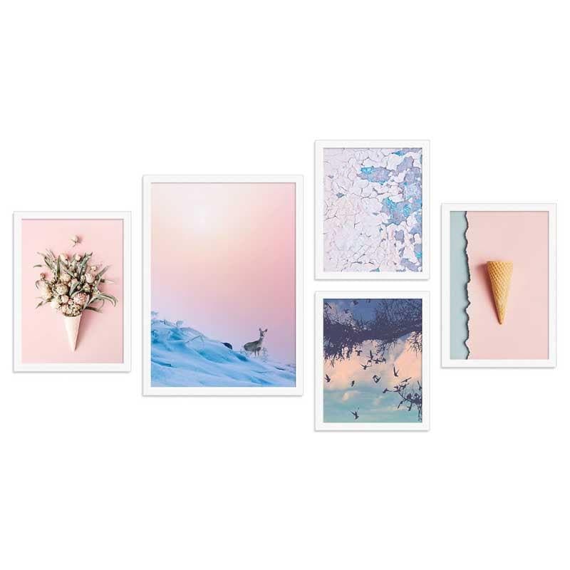 Harmonious Hues Wall Art - Set Of Five media 4
