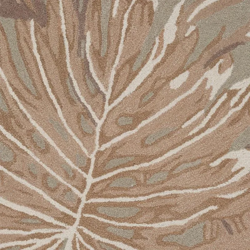 Elendil Hand Tufted Floral Wool & Nylon Carpet - Beige media 5