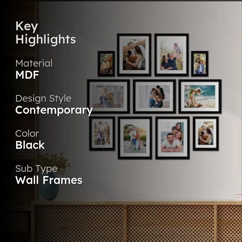 Iksha MDF Photo Frame - Set Of Eleven media 2