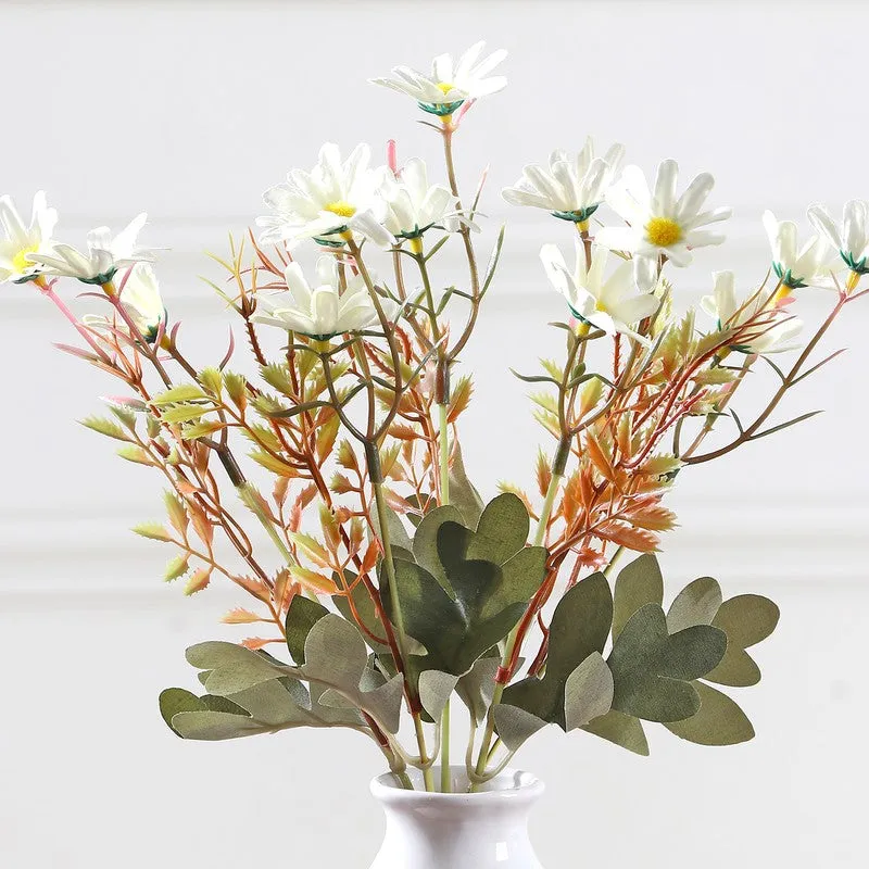Autumn Daisy Artificial Flowers - White media 4