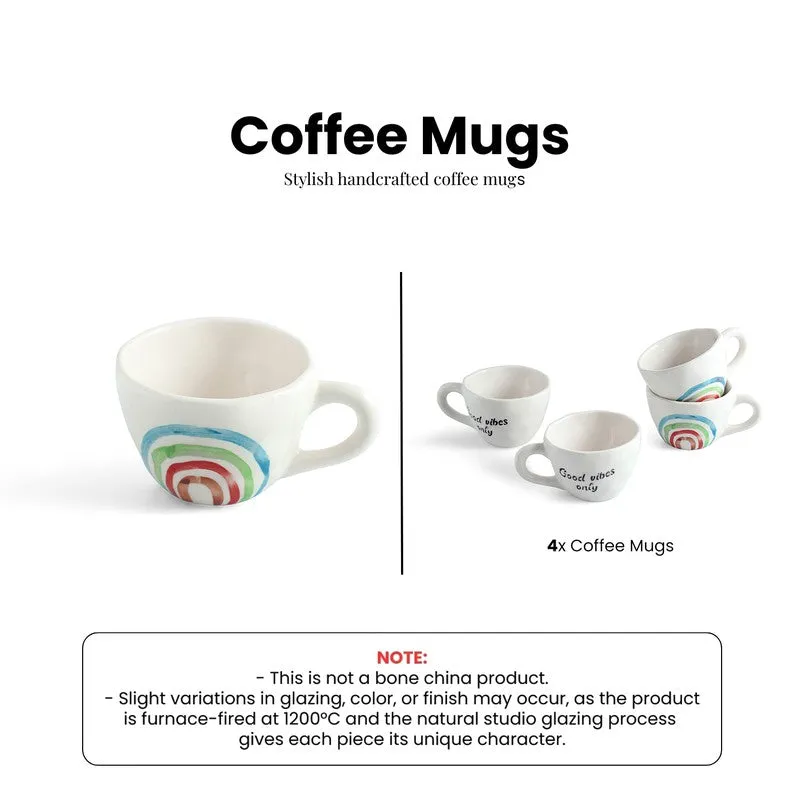 Rainbow Ceramic Tea Cup (220 mL Each) - Set Of Four media 6
