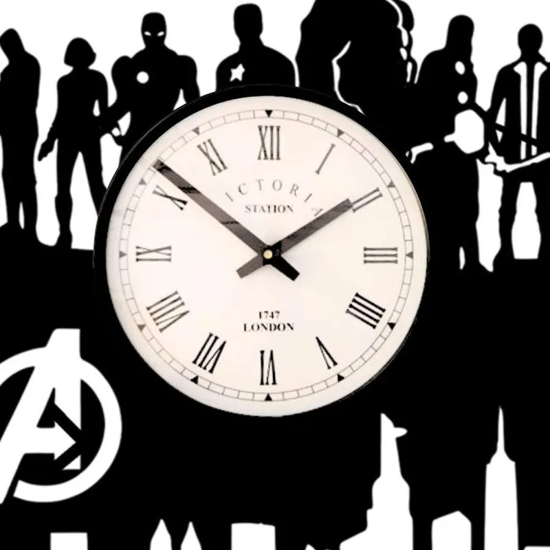 Sketch Steel Analog Wall Clock - Black media 5