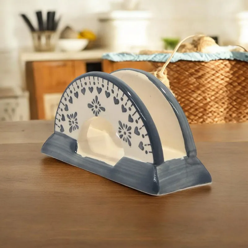 Ambar Ceramic Tissue Holder - Grey media 4