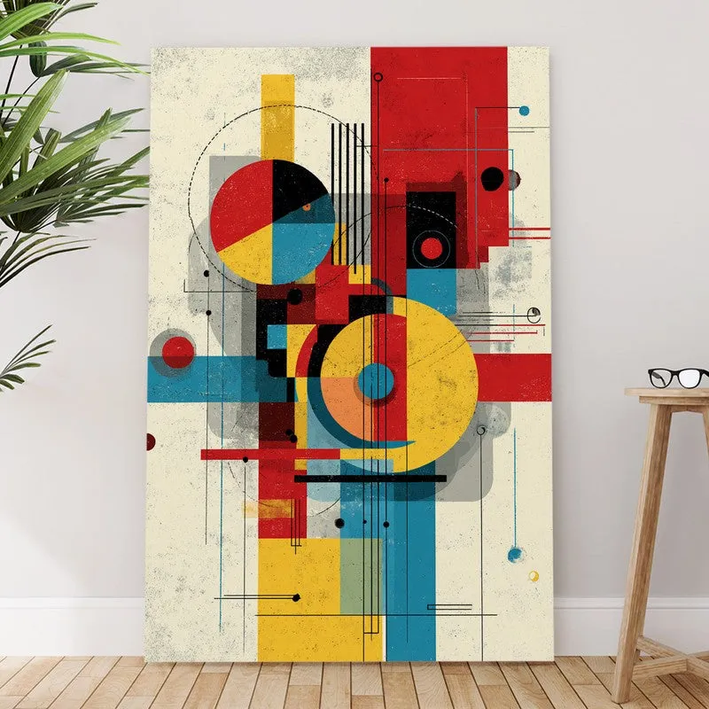 Neon Scatter Abstract Canvas Wall Art media 6