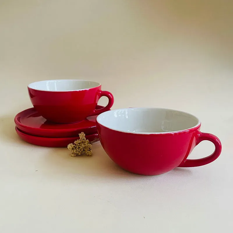 Elegant Red Cup & Saucer - 240 mL media 4