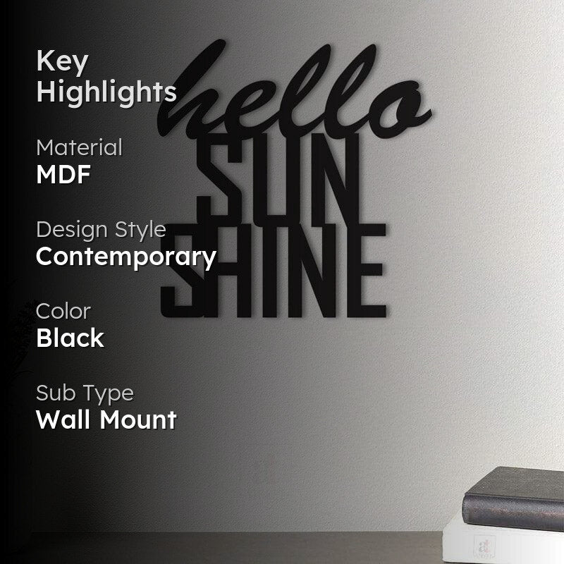 Hello Sunshine MDF Wall Accent media 2