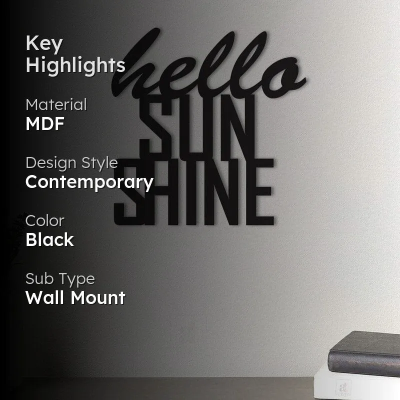 Hello Sunshine MDF Wall Accent media 2