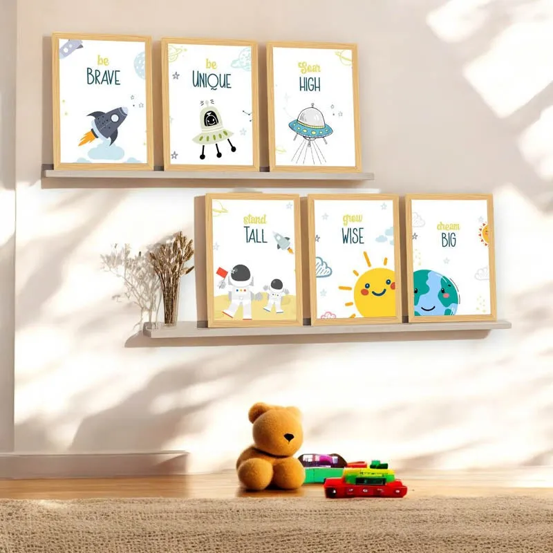 Space Saga Kids Wall Art - Set Of Six media 6