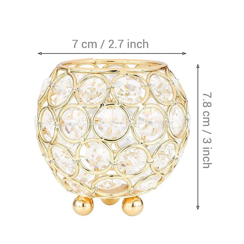 Crystal Close Tealight Candle Holder - Set Of Two media 5