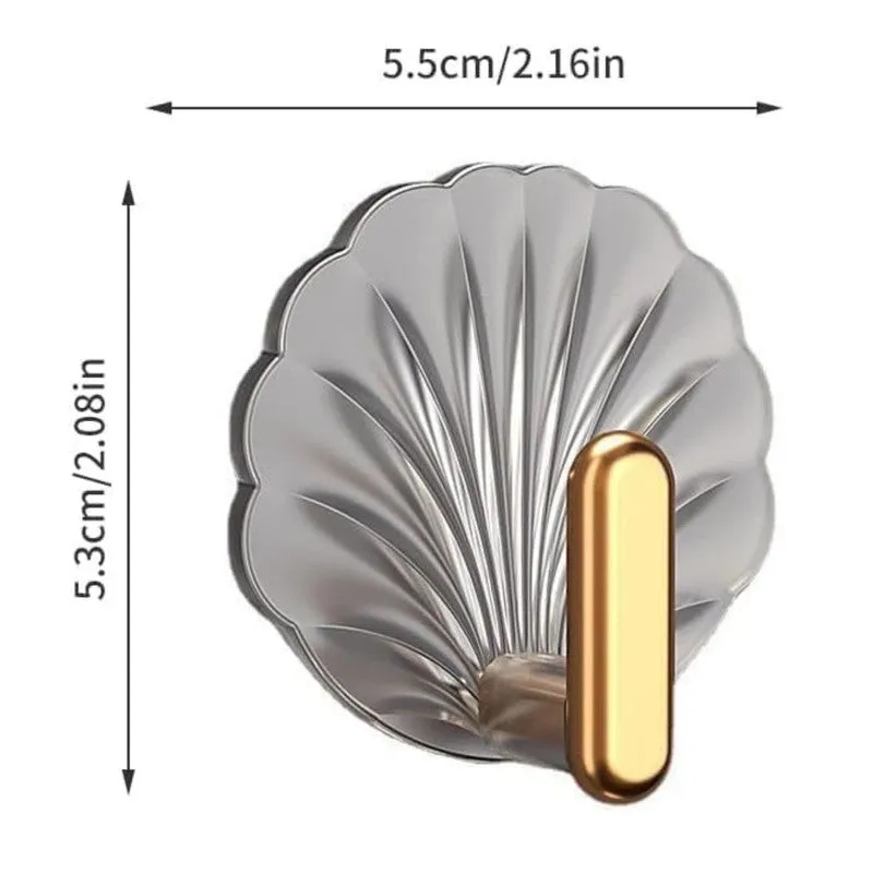 Shell Hook Plastic Key Holder - Set Of Four media 8