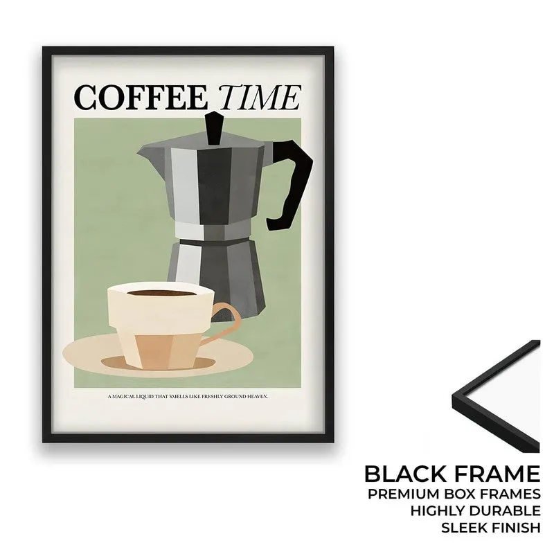 Coffee Bliss Archival Canvas Wall Art - Black media 8