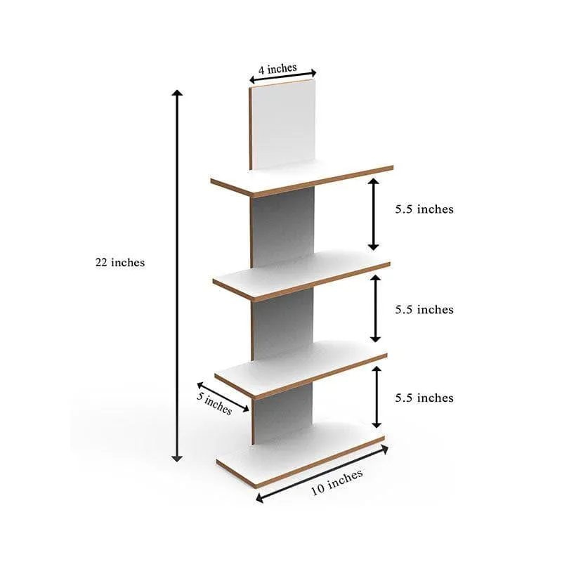 Quadra Block Wall Shelf - White media 4