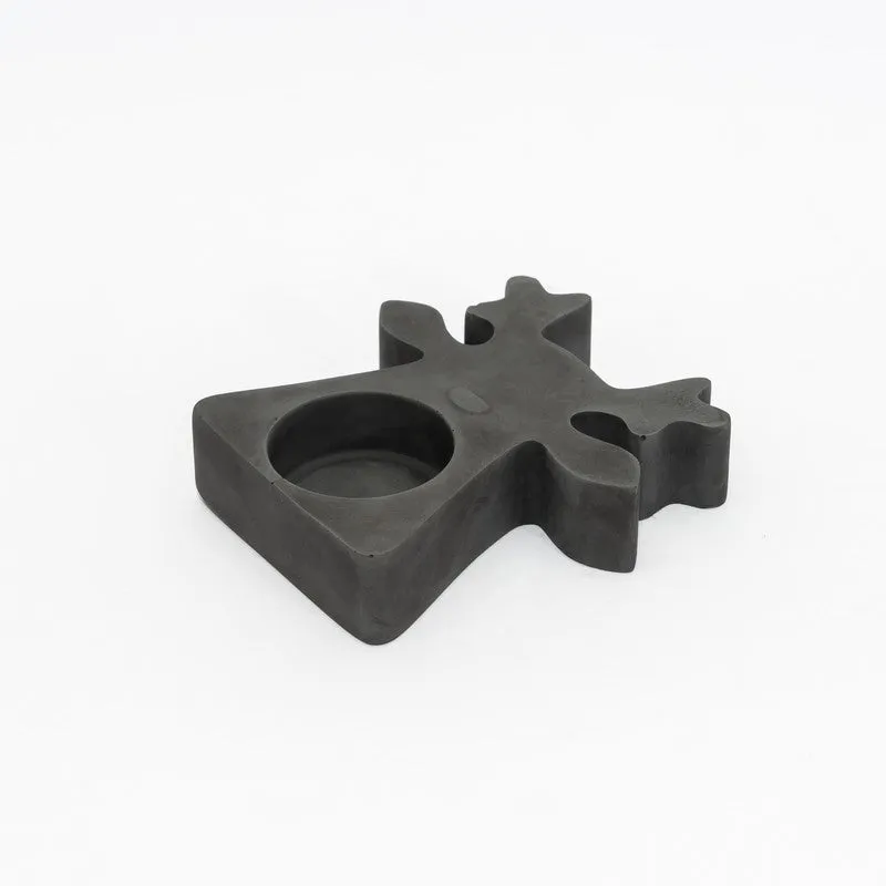Esra Reindeer Candle Holder - Black media 5