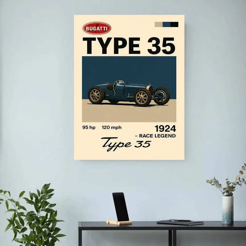 Bugatti Type 35 Wall Poster media 3