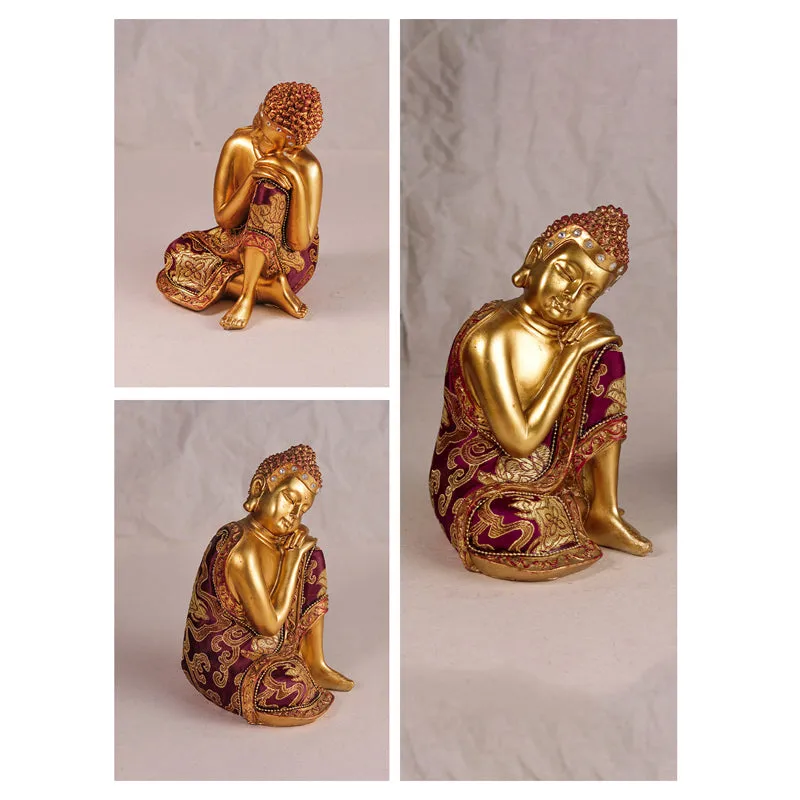 Buddha In Thoughts Showpiece media 4