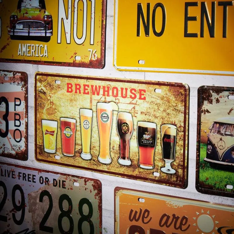 Brewhouse Brands Sign Plate Metal Wall Accent media 5