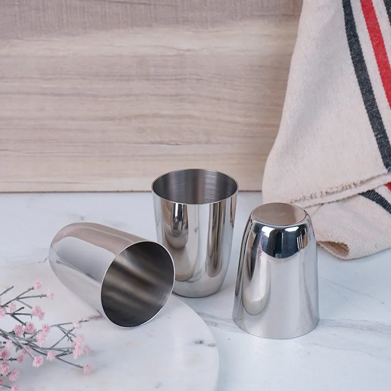 Junis Stainless Steel Tumbler (250 ML) - Set Of Six media 3