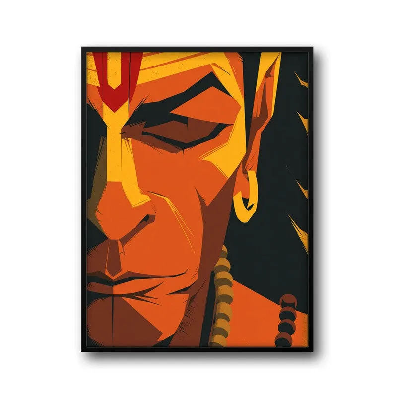 Powerful Bajrangbali I Archival Paper Wall Art media 7