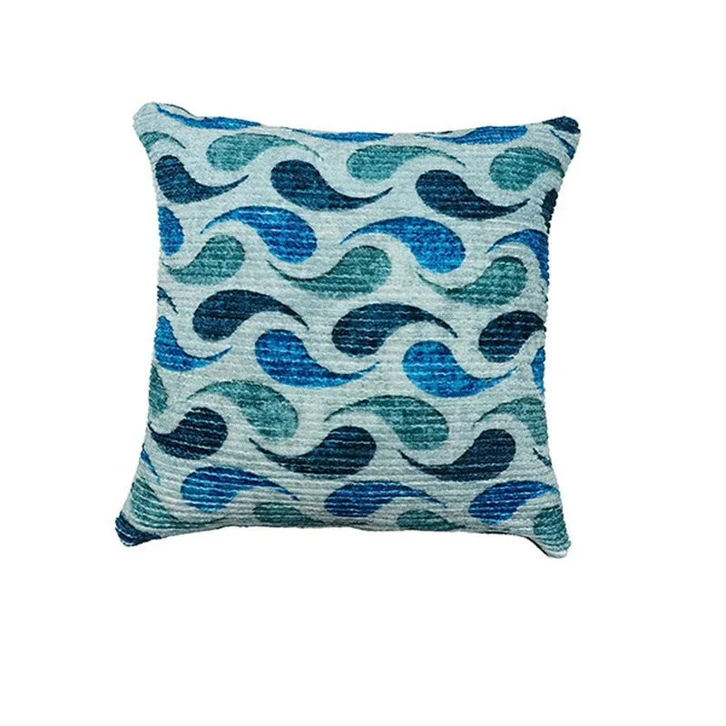 FloralDreamline Cushion Cover (Blue) - Set Of Five media 3