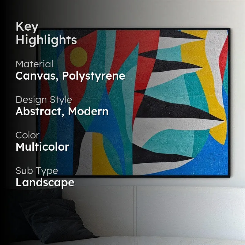 Contemporary Canvas Wall Painting - Black Frame media 2