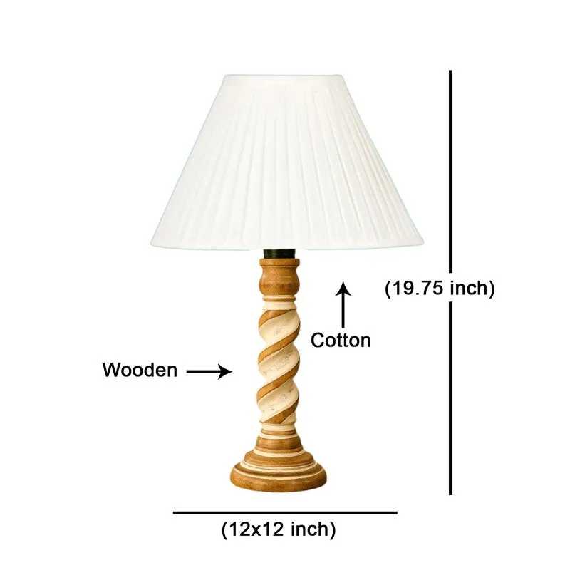 Modera Zyno Wooden Table Lamp - White media 8