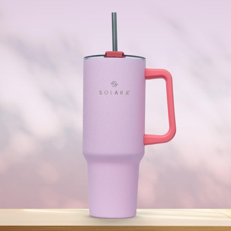 Solara Urban Chill Stainless Steel Tumbler (1200 ML) - Pink media 3