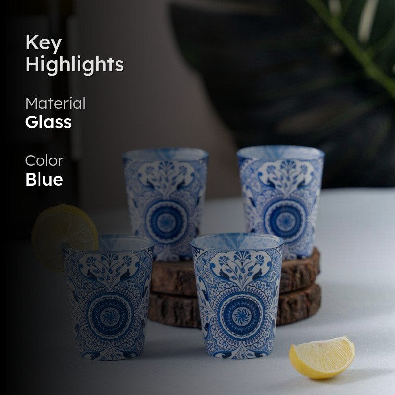 Turkish Tale Shot Glass (Blue) (30 ml) - Set Of Four media 2