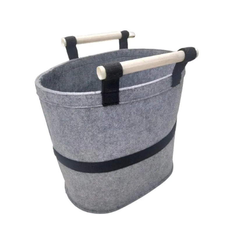 Rayah Felt Laundry Basket media 3
