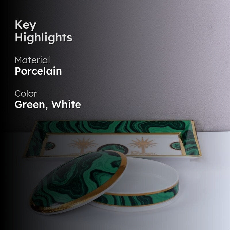 Aisling Trinket Tray with Box Snack Set media 2